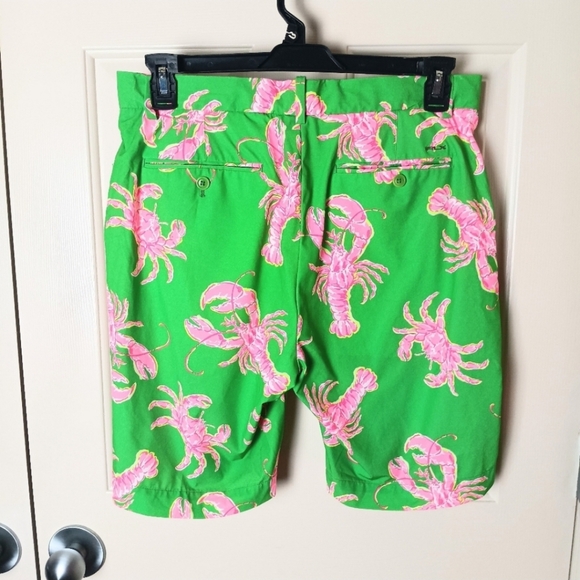 RLX Ralph Lauren Mens Tropical Lobster Golf Shorts Size 32 - Picture 3 of 5